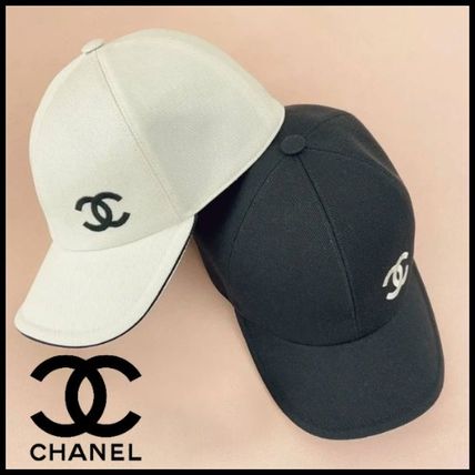 【シャネル CHANEL】CCロゴ キャップ ブラック ホワイト（100％マシン）